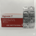 Algimide® F – Acetaminofén 325 mg + Codeína Fosfato 30 mg (100 tabletas)